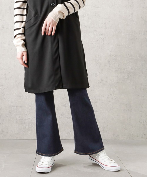 NAVY(ネイビー)の「GOOD STYLE JEANS フレアデニムパンツ(デニムパンツ・レディース・ワンウォッシュ/ライトブルー・S/M/L/XS)」の1枚目の写真