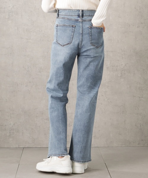 NAVY(ネイビー)の「GOOD STYLE JEANS フレアデニムパンツ(デニムパンツ・レディース・ワンウォッシュ/ライトブルー・S/M/L/XS)」の10枚目の写真