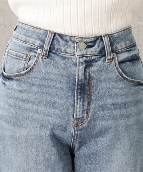 NAVY(ネイビー)の「GOOD STYLE JEANS フレアデニムパンツ(デニムパンツ・レディース・ワンウォッシュ/ライトブルー・S/M/L/XS)」の12枚目の写真