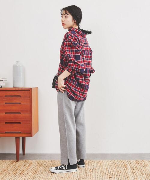 coen（コーエン）の「THE ALASKAN(アラスカン）別注ボリュームスリーブネルシャツ（シャツ/ブラウス・レディース・ブラウン/ワイン/オレンジ・L/M）」の15枚目の写真