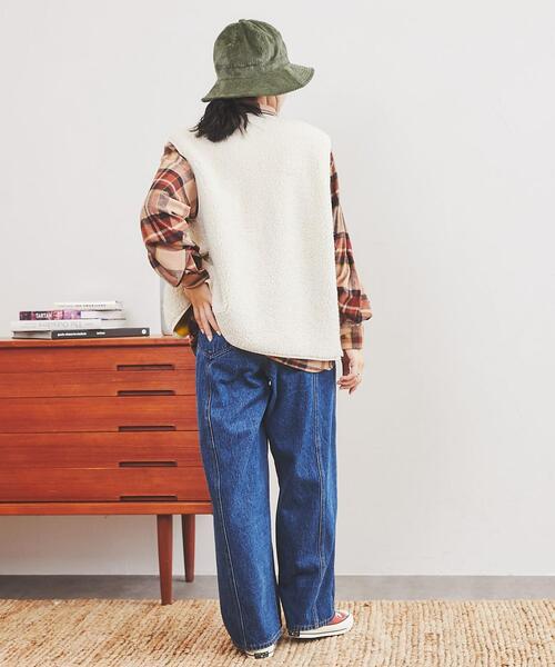 coen（コーエン）の「THE ALASKAN(アラスカン）別注ボリュームスリーブネルシャツ（シャツ/ブラウス・レディース・ブラウン/ワイン/オレンジ・L/M）」の18枚目の写真