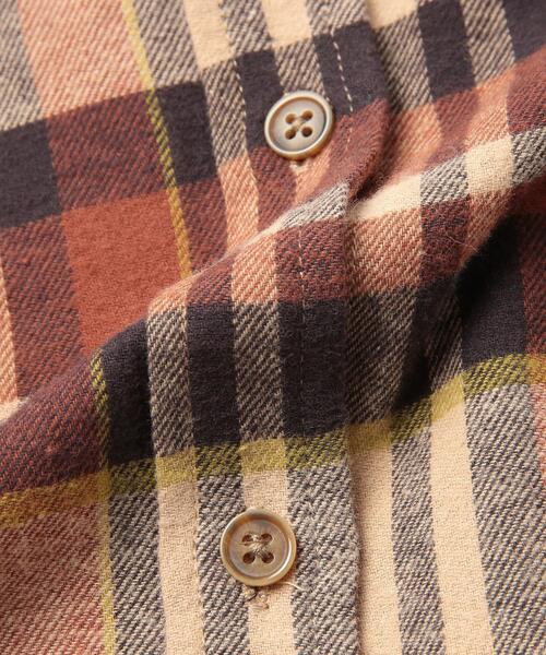 coen（コーエン）の「THE ALASKAN(アラスカン）別注ボリュームスリーブネルシャツ（シャツ/ブラウス・レディース・ブラウン/ワイン/オレンジ・L/M）」の12枚目の写真