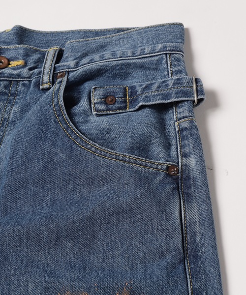 amok（アモク）の「HANDPAINT DENIM PANTS（デニムパンツ）」 - WEAR