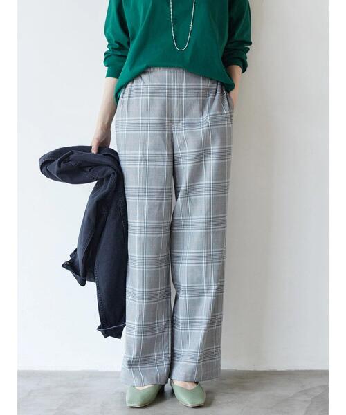 AMERICAN HOLIC（アメリカンホリック）の「美・美・美ストレートCheckパンツ（その他パンツ・レディース・グレー系その他3/ブラウン系その他4・L/S/XS/M）」の17枚目の写真