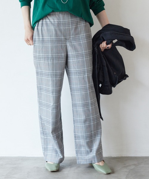 AMERICAN HOLIC（アメリカンホリック）の「美・美・美ストレートCheckパンツ（その他パンツ・レディース・グレー系その他3/ブラウン系その他4・L/S/XS/M）」の4枚目の写真