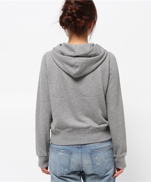 earth music&ecology（アースミュージックアンドエコロジー）の「【パーカーパーカー！】軽量パーカーカラフル（パーカー・レディース・ライトグレー/ブルー/ネイビー/イエロー/ピンク/アイボリー・MEDIUM/SMALL）」の9枚目の写真