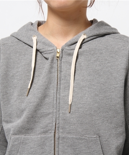 earth music&ecology（アースミュージックアンドエコロジー）の「【パーカーパーカー！】軽量パーカーカラフル（パーカー・レディース・ライトグレー/ブルー/ネイビー/イエロー/ピンク/アイボリー・MEDIUM/SMALL）」の10枚目の写真