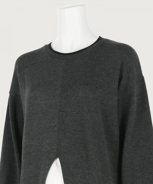 k3&co.（ケイスリーアンドコー）の「KNIT OP（ワンピース・レディース・ベージュ/ダークグレー/オリーブ・ONE SIZE）」の9枚目の写真