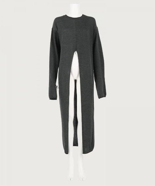 k3&co.（ケイスリーアンドコー）の「KNIT OP（ワンピース・レディース・ベージュ/ダークグレー/オリーブ・ONE SIZE）」の8枚目の写真