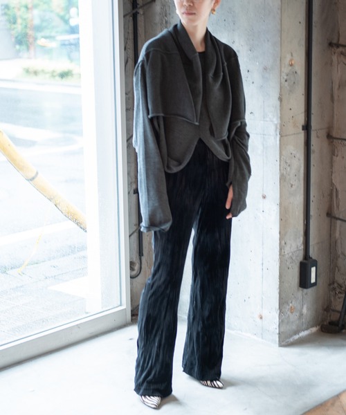 k3&co.（ケイスリーアンドコー）の「KNIT OP（ワンピース・レディース・ベージュ/ダークグレー/オリーブ・ONE SIZE）」の20枚目の写真