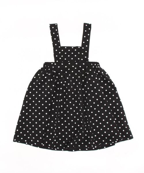 coca（coca）（コカ）の「キッズ ドット柄 プリーツ ジャンパースカート（ジャンパースカート・キッズ・ブラック・100/110/120/130）」の10枚目の写真