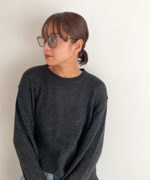 CANAL JEAN（キャナルジーン）の「Dume　カラーレンズボストンサングラス（サングラス・レディース・ブラック/ブラウン・ONE SIZE）」の9枚目の写真
