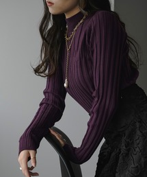 Ezick | イレリブハイネックカラーニット(ニット/セーター)