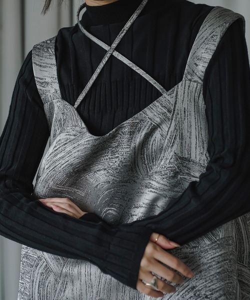 Ezick（エジック）の「イレリブハイネックカラーニット（ニット/セーター・レディース・ブラック/モカ/パープル/ピンク/ブラウン系/ブルー系/ネイビー系・FREE）」の11枚目の写真