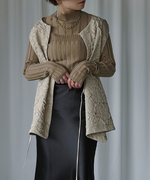 Ezick（エジック）の「イレリブハイネックカラーニット（ニット/セーター・レディース・ブラック/モカ/パープル/ピンク/ブラウン系/ブルー系/ネイビー系・FREE）」の19枚目の写真