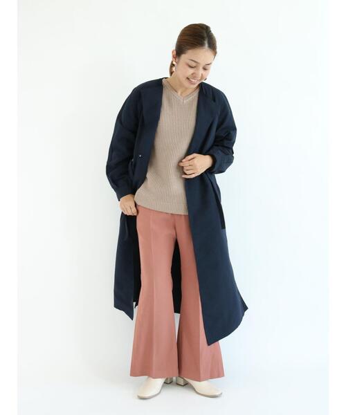 Te chichi TERRASSE(テチチテラス)の「フレアパンツ(その他パンツ・レディース・ベージュ/ネイビー/ピンク・フリ-)」の22枚目の写真