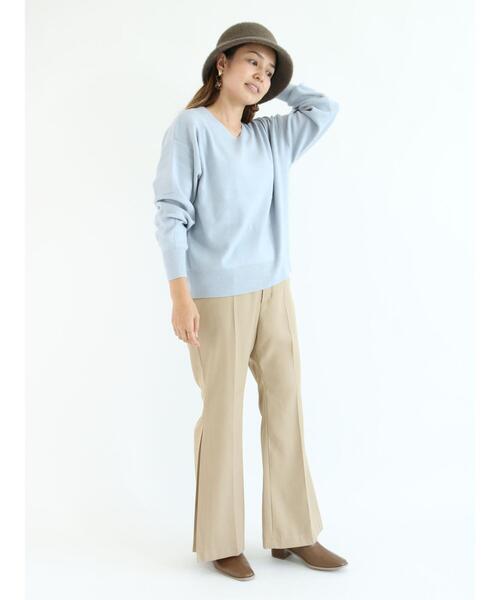 Te chichi TERRASSE(テチチテラス)の「フレアパンツ(その他パンツ・レディース・ベージュ/ネイビー/ピンク・フリ-)」の21枚目の写真