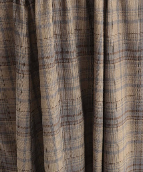 Andemiu(アンデミュウ)の「チェックVネックワンピース165334(ワンピース・レディース・ベージュ/ブルー・FREE)」の14枚目の写真