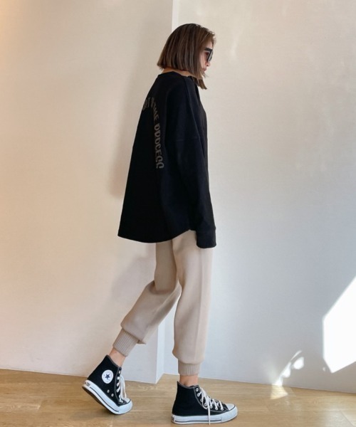 Vicente（ヴィセンテ）の「Back print long tee（Tシャツ/カットソー・レディース・ホワイト/ブラック/ブラウン・FREE）」の18枚目の写真