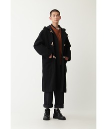 ★2018SS MHL, WAXED COTTON ダッフルコート MHL. - MHL. トグル ダッフル コットンワックス オーバーサイズ