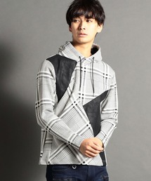 HIDEAWAYS NICOLE | 異素材コンビプルオーバーパーカ(パーカー)