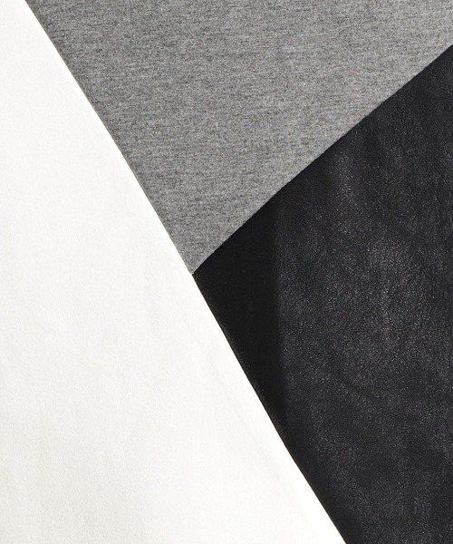 HIDEAWAYS NICOLE（ハイダウェイニコル）の「異素材コンビプルオーバーパーカ（パーカー・メンズ・ブラック/グレー/その他/オフホワイト・MEDIUM/LARGE/X-LARGE）」の7枚目の写真