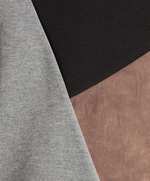 HIDEAWAYS NICOLE（ハイダウェイニコル）の「異素材コンビプルオーバーパーカ（パーカー・メンズ・ブラック/グレー/その他/オフホワイト・MEDIUM/LARGE/X-LARGE）」の13枚目の写真