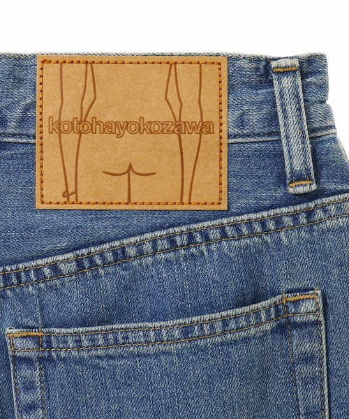 Kotohayokozawa Denim Pants 24SSデニムパンツ kotohayokozawa(コトハヨコザワ)のLAYERED DENIM PANTS L.BLUEの