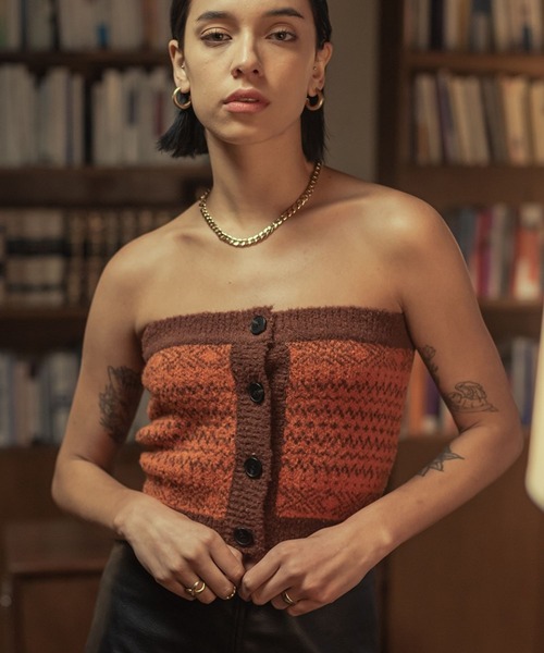 【セール】BITTER CELLS／ボタンチューブTOP 2174589（チューブトップ）｜ALAND（エーランド）のファッション通販