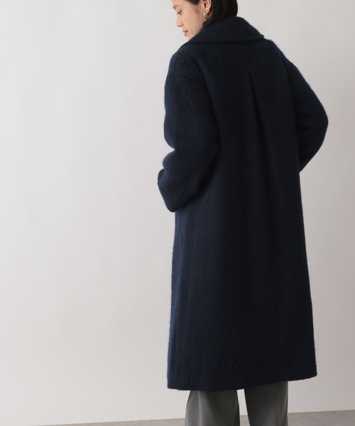 LOWRYS FARM（ローリーズファーム）の「シャギーコート　123220（チェスターコート・レディース・ネイビー/ブラウン・FREE）」の6枚目の写真