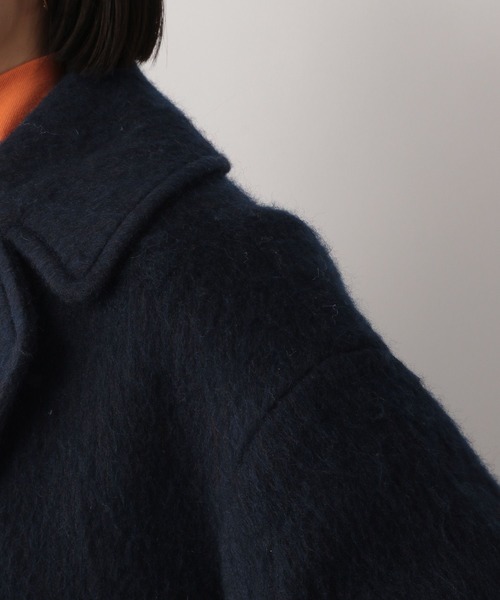 LOWRYS FARM（ローリーズファーム）の「シャギーコート　123220（チェスターコート・レディース・ネイビー/ブラウン・FREE）」の18枚目の写真