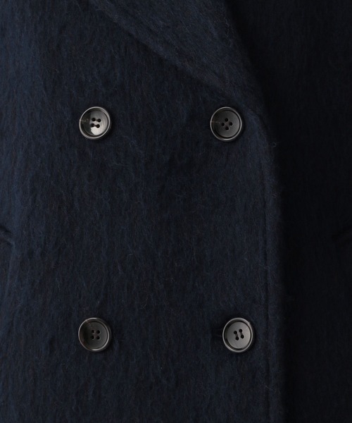 LOWRYS FARM（ローリーズファーム）の「シャギーコート　123220（チェスターコート・レディース・ネイビー/ブラウン・FREE）」の7枚目の写真