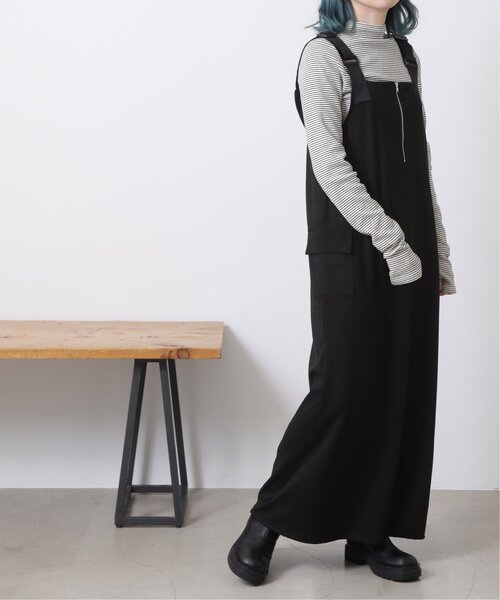 RAY CASSIN（レイカズン）の「スエードツイルジャンスカ（ジャンパースカート・レディース・マスタード/ブルー/ブラック・FREE）」の4枚目の写真