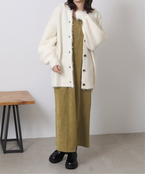 RAY CASSIN（レイカズン）の「スエードツイルジャンスカ（ジャンパースカート・レディース・マスタード/ブルー/ブラック・FREE）」の18枚目の写真