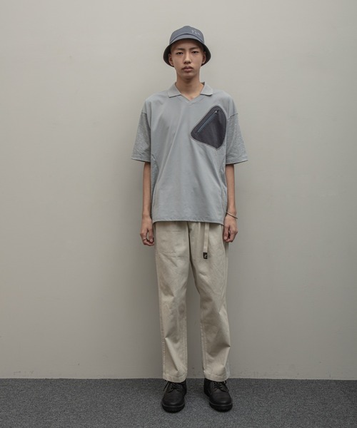 BAL（バル）の「【2023春夏】RECYCLE POLYESTER ZIP POCKET POLO