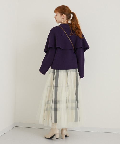 ROSIEE（ロージー）の「ROSIEE マドラスチェックリバーシブルスカート（スカート・レディース・ブラック/アイボリー・FREE）」の4枚目の写真