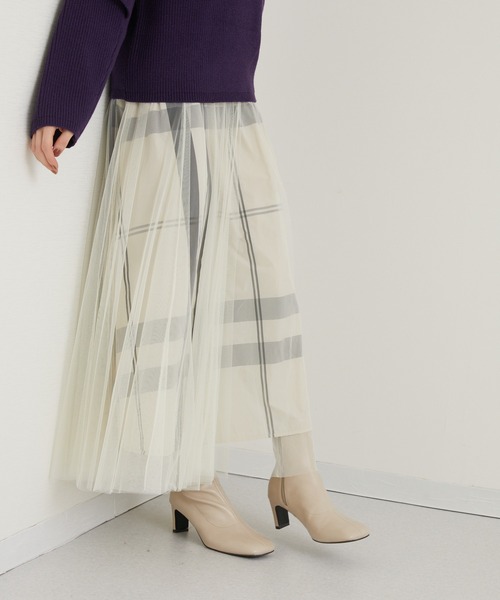 ROSIEE（ロージー）の「ROSIEE マドラスチェックリバーシブルスカート（スカート・レディース・ブラック/アイボリー・FREE）」の17枚目の写真