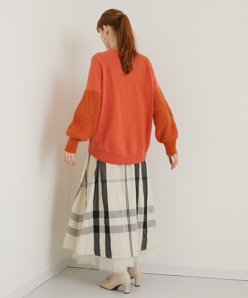 ROSIEE（ロージー）の「ROSIEE マドラスチェックリバーシブルスカート（スカート・レディース・ブラック/アイボリー・FREE）」の14枚目の写真