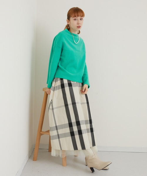 ROSIEE（ロージー）の「ROSIEE マドラスチェックリバーシブルスカート（スカート・レディース・ブラック/アイボリー・FREE）」の16枚目の写真