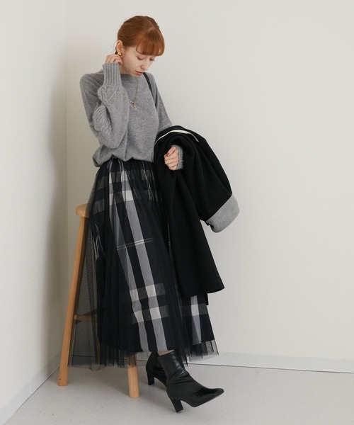 ROSIEE（ロージー）の「ROSIEE マドラスチェックリバーシブルスカート（スカート・レディース・ブラック/アイボリー・FREE）」の20枚目の写真