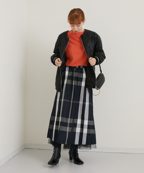 ROSIEE（ロージー）の「ROSIEE マドラスチェックリバーシブルスカート（スカート・レディース・ブラック/アイボリー・FREE）」の11枚目の写真