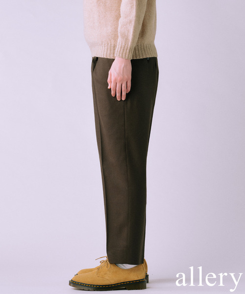 allery(アレリー)の「【allery / アレリ―】Solid Slacks リラックス ”3シルエット展開”(スラックス・メンズ・チャコールグレー/ブラック/ブラウン/オレンジ・MEDIUM/LARGE/SMALL)」の3枚目の写真