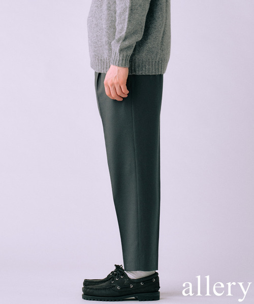 allery(アレリー)の「【allery / アレリ―】Solid Slacks リラックス ”3シルエット展開”(スラックス・メンズ・チャコールグレー/ブラック/ブラウン/オレンジ・MEDIUM/LARGE/SMALL)」の1枚目の写真