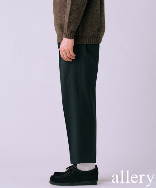 allery(アレリー)の「【allery / アレリ―】Solid Slacks リラックス ”3シルエット展開”(スラックス・メンズ・チャコールグレー/ブラック/ブラウン/オレンジ・MEDIUM/LARGE/SMALL)」の2枚目の写真