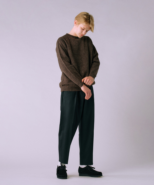 allery(アレリー)の「【allery / アレリ―】Solid Slacks リラックス ”3シルエット展開”(スラックス・メンズ・チャコールグレー/ブラック/ブラウン/オレンジ・MEDIUM/LARGE/SMALL)」の6枚目の写真