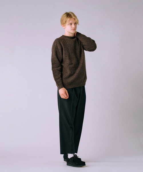 allery(アレリー)の「【allery / アレリ―】Solid Slacks リラックス ”3シルエット展開”(スラックス・メンズ・チャコールグレー/ブラック/ブラウン/オレンジ・MEDIUM/LARGE/SMALL)」の7枚目の写真