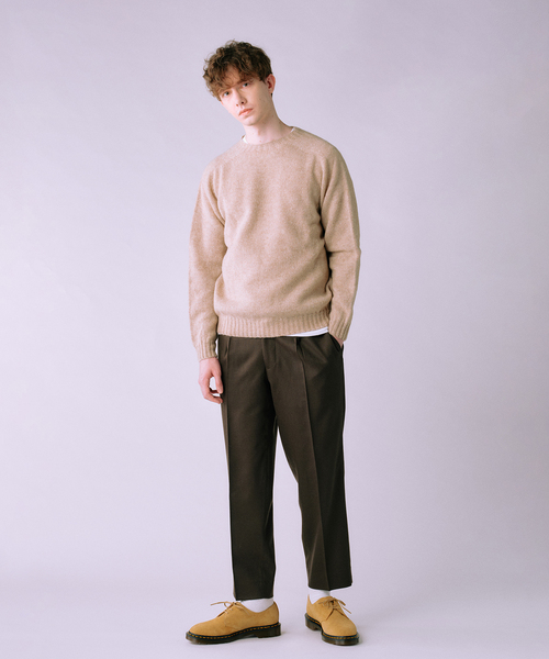 allery(アレリー)の「【allery / アレリ―】Solid Slacks リラックス ”3シルエット展開”(スラックス・メンズ・チャコールグレー/ブラック/ブラウン/オレンジ・MEDIUM/LARGE/SMALL)」の8枚目の写真