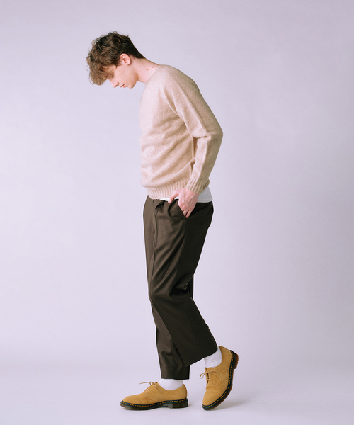 allery(アレリー)の「【allery / アレリ―】Solid Slacks リラックス ”3シルエット展開”(スラックス・メンズ・チャコールグレー/ブラック/ブラウン/オレンジ・MEDIUM/LARGE/SMALL)」の9枚目の写真