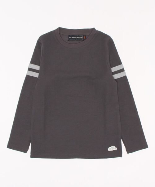 KRIFF MAYER Kid's Collection（クリフメイヤーキッズコレクション）の「マイニチ袖ラインTEE（Tシャツ/カットソー・キッズ・チャコール/カーキ/ブルーグリーン/グレー・120/130/140/150/160/170）」の16枚目の写真