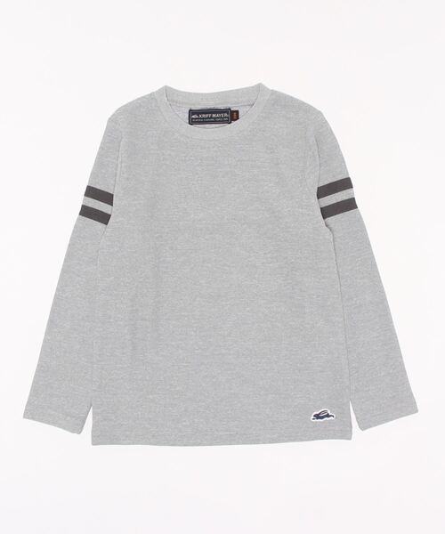 KRIFF MAYER Kid's Collection（クリフメイヤーキッズコレクション）の「マイニチ袖ラインTEE（Tシャツ/カットソー・キッズ・チャコール/カーキ/ブルーグリーン/グレー・120/130/140/150/160/170）」の17枚目の写真